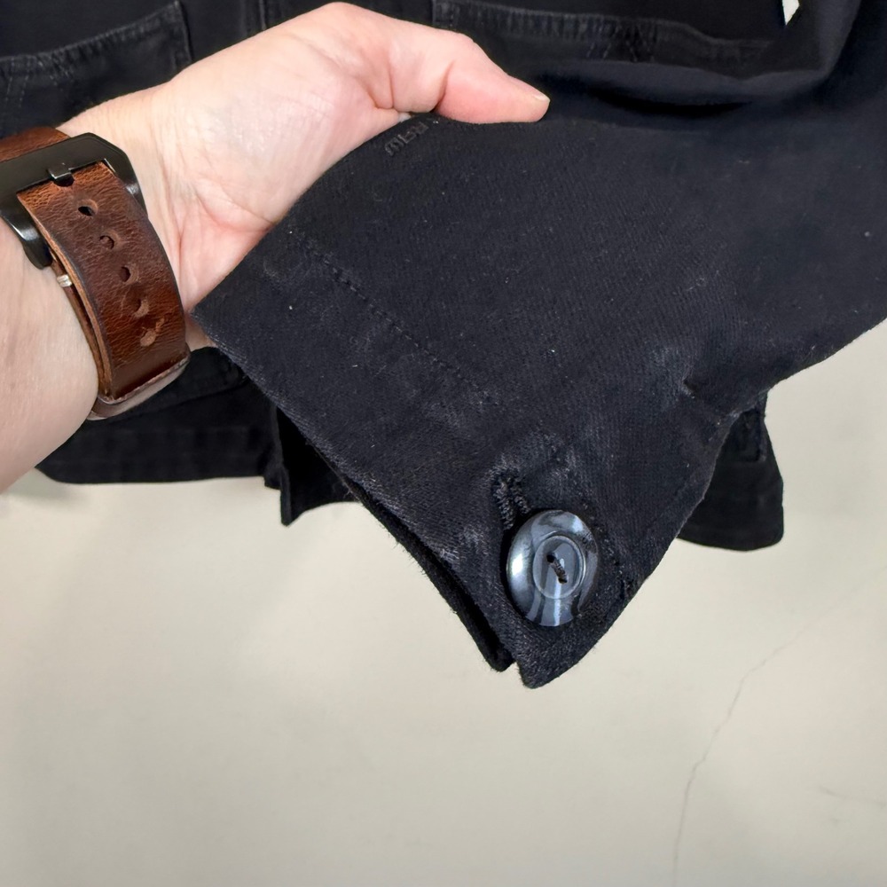 G-STAR RAW A Crotch Sweat 3D Crop Slim Fit Black Blazer Men Large - Picture 6 of 11